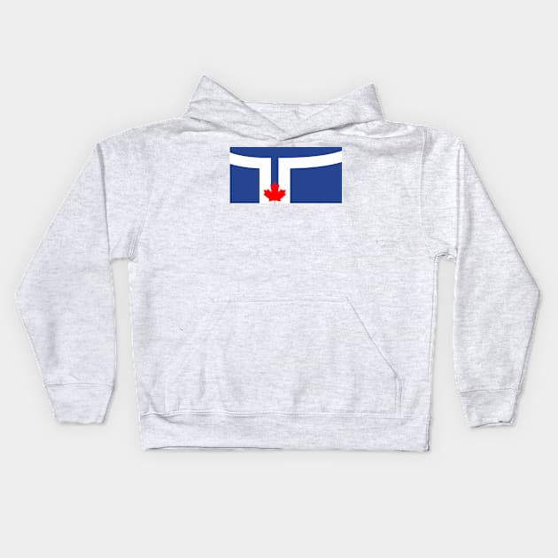 Flag of Toronto, Ontario Kids Hoodie by brigadeiro